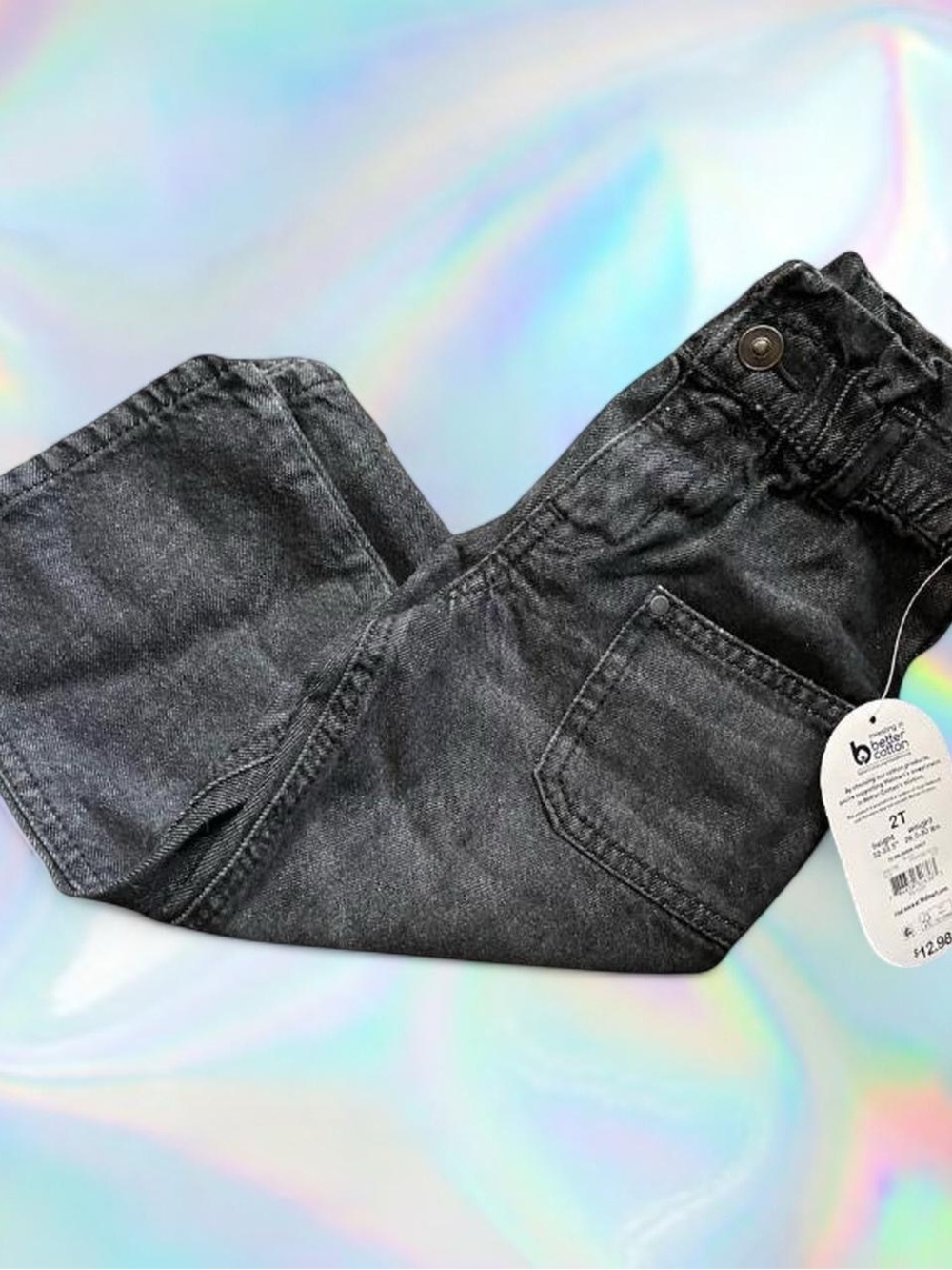 Wonder Nation Charcoal Elastic Waist Pants